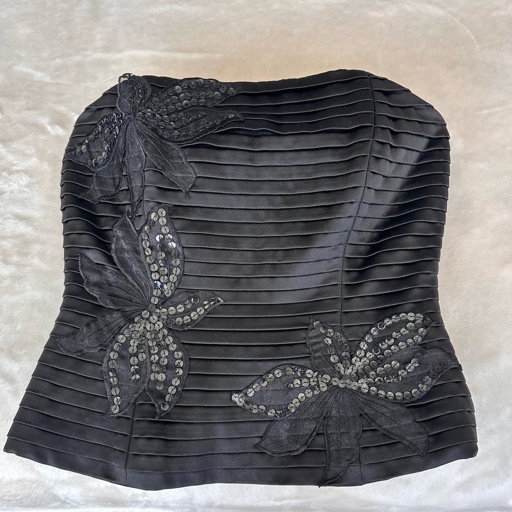 Bari Jay formal satin bustier